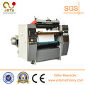 Máquina rebobinadora de corte longitudinal de rollo de papel autocopiativo